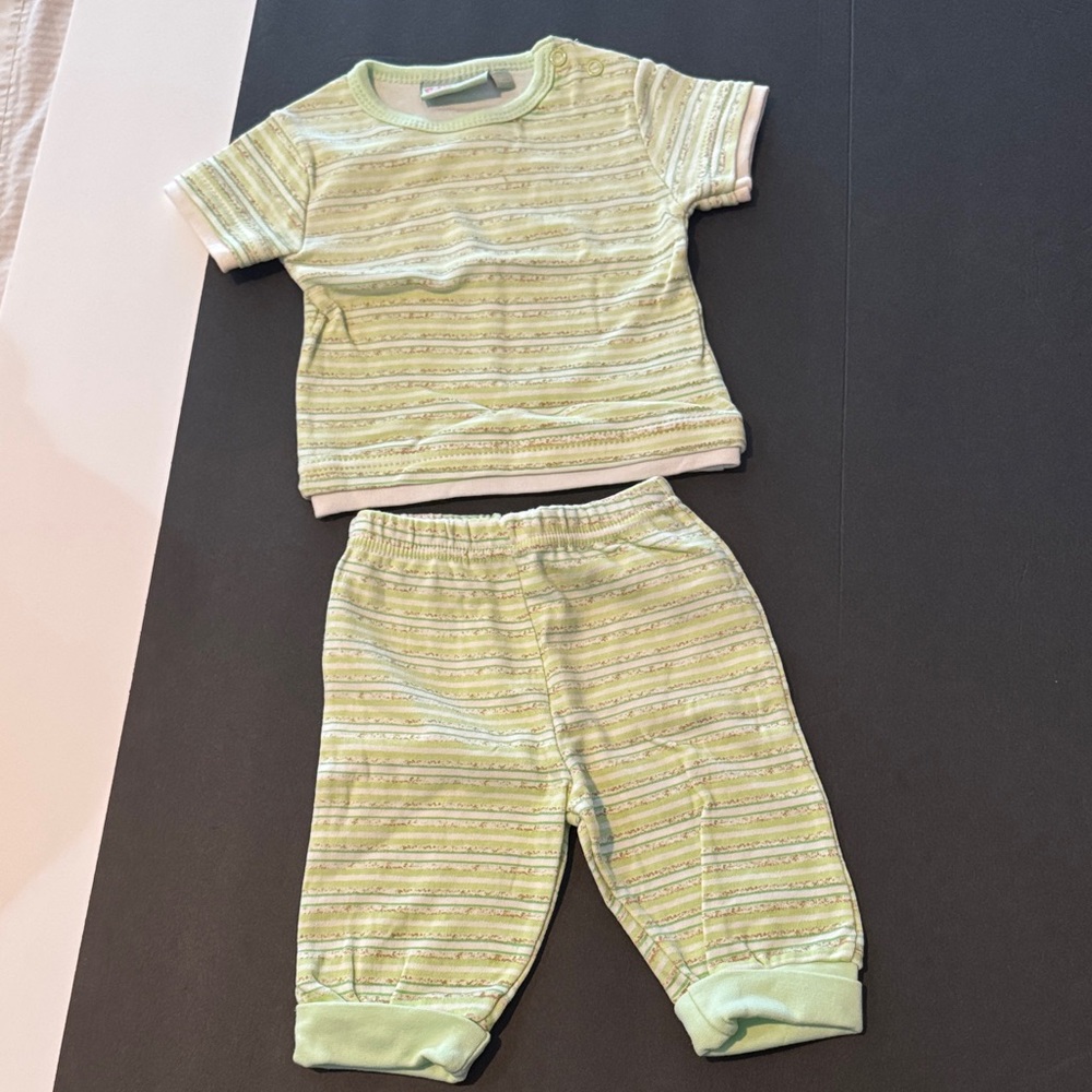 Striped Green Kids Pajamas